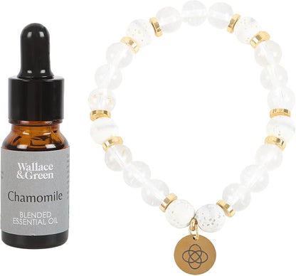 CRYSTAL ESSENTIAL OIL BRACELET SET