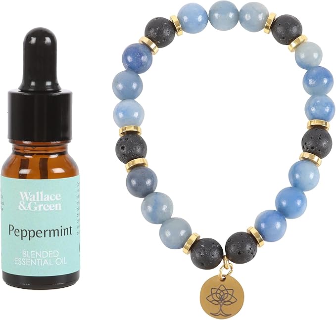 CRYSTAL ESSENTIAL OIL BRACELET SET