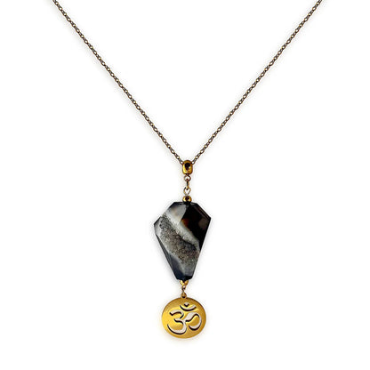 OM & AGATE PENDANT