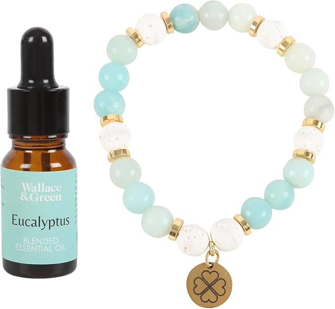 CRYSTAL ESSENTIAL OIL BRACELET SET