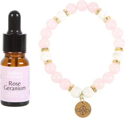 CRYSTAL ESSENTIAL OIL BRACELET SET