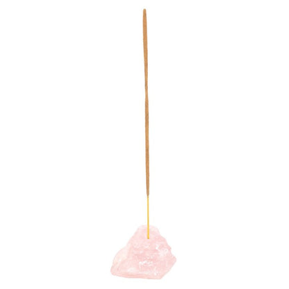 ROSE QUARTZ INCENSE HOLDER