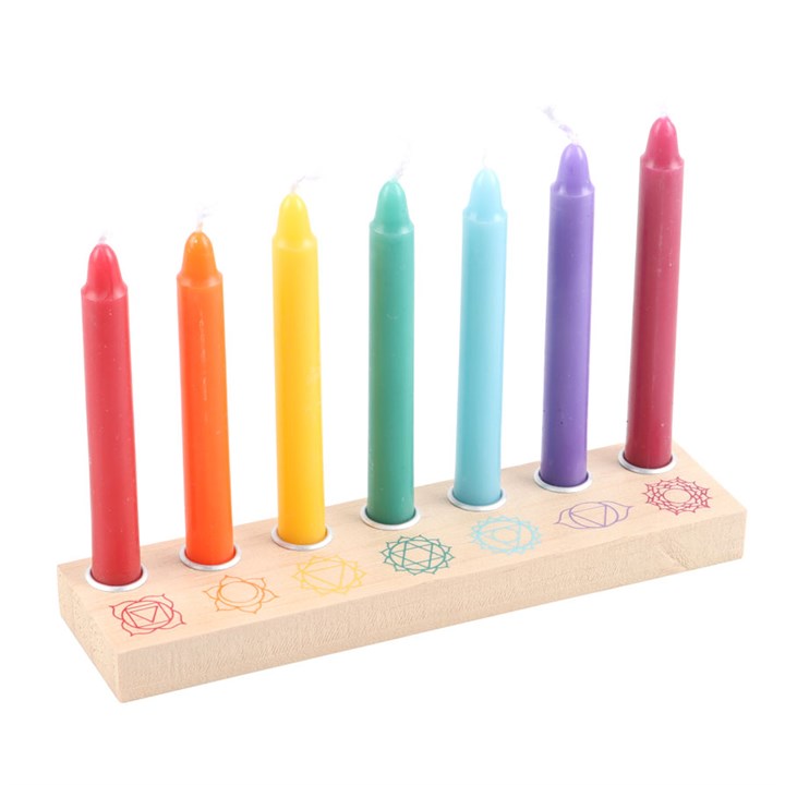 CHAKRA CANDLE & CRYSTAL SET