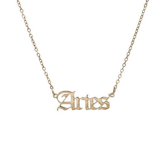 ZODIAC FONT NECKLACE