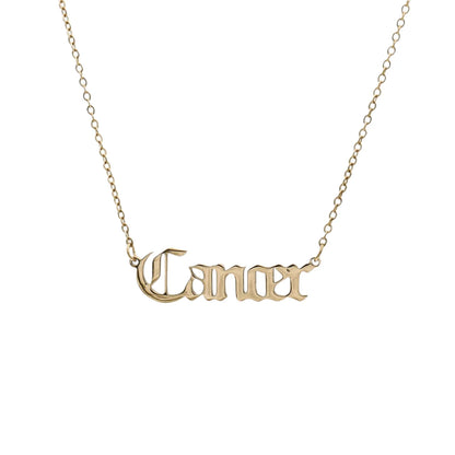 ZODIAC FONT NECKLACE