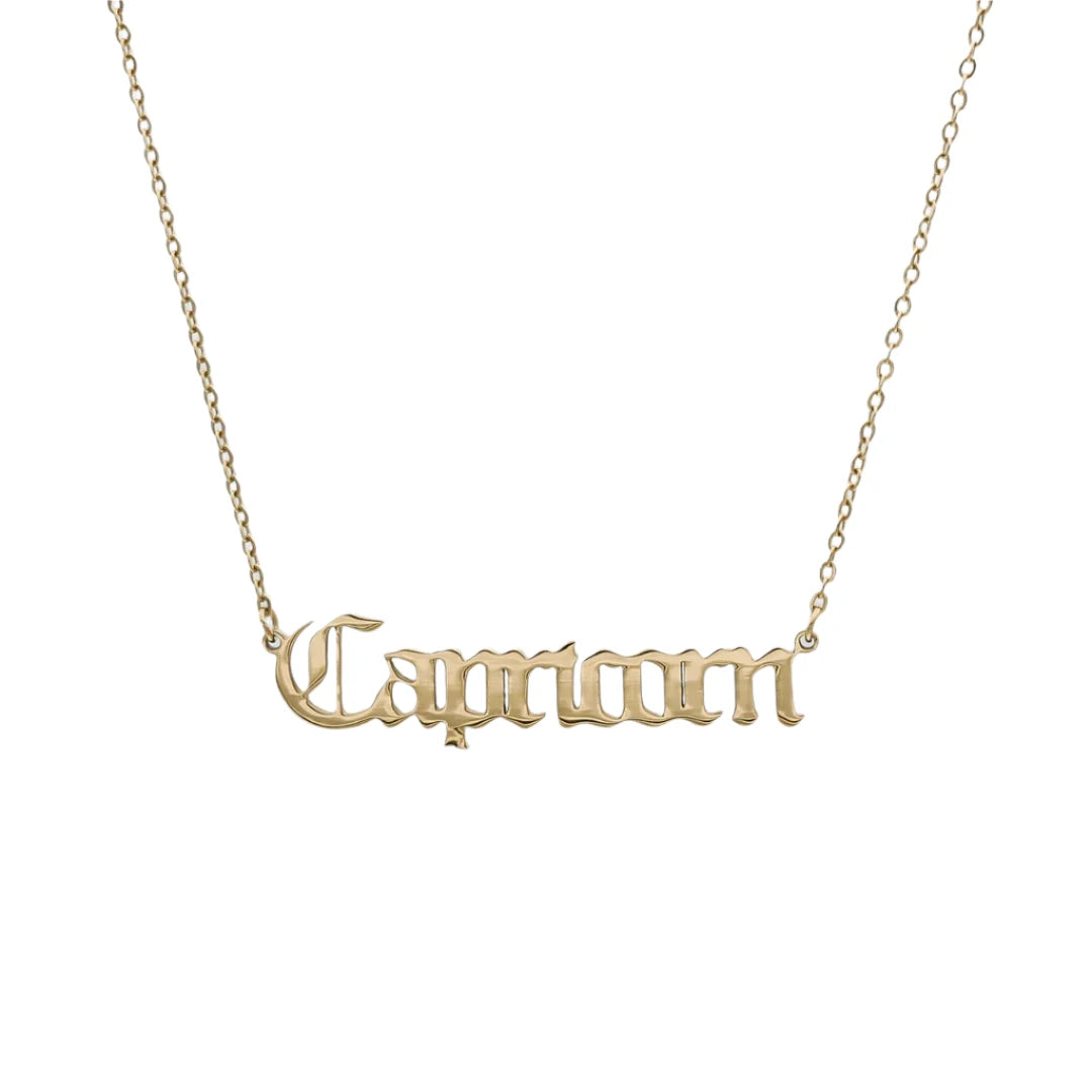 ZODIAC FONT NECKLACE