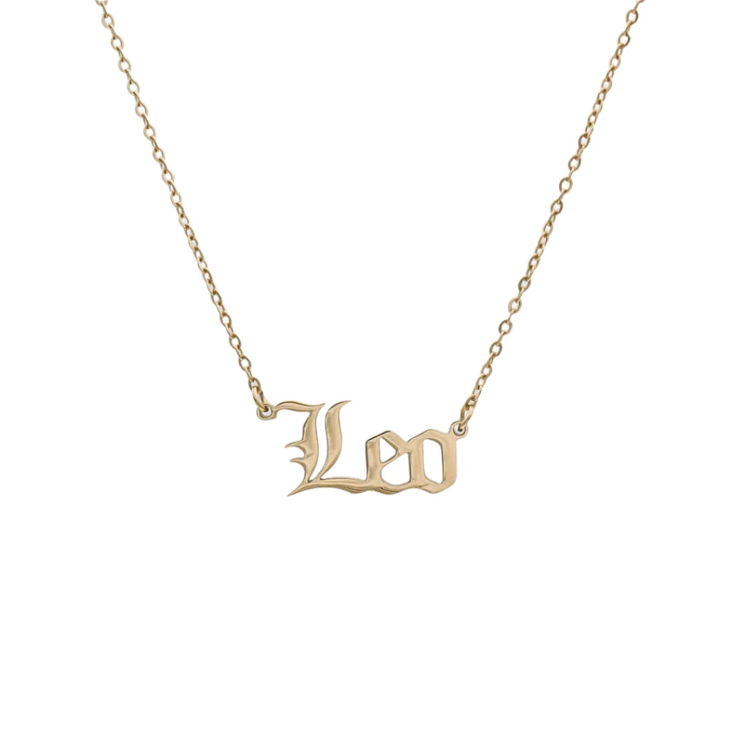 ZODIAC FONT NECKLACE