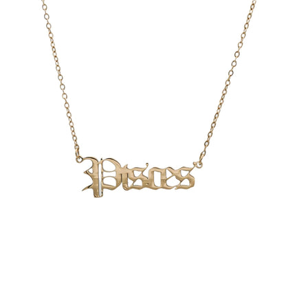 ZODIAC FONT NECKLACE