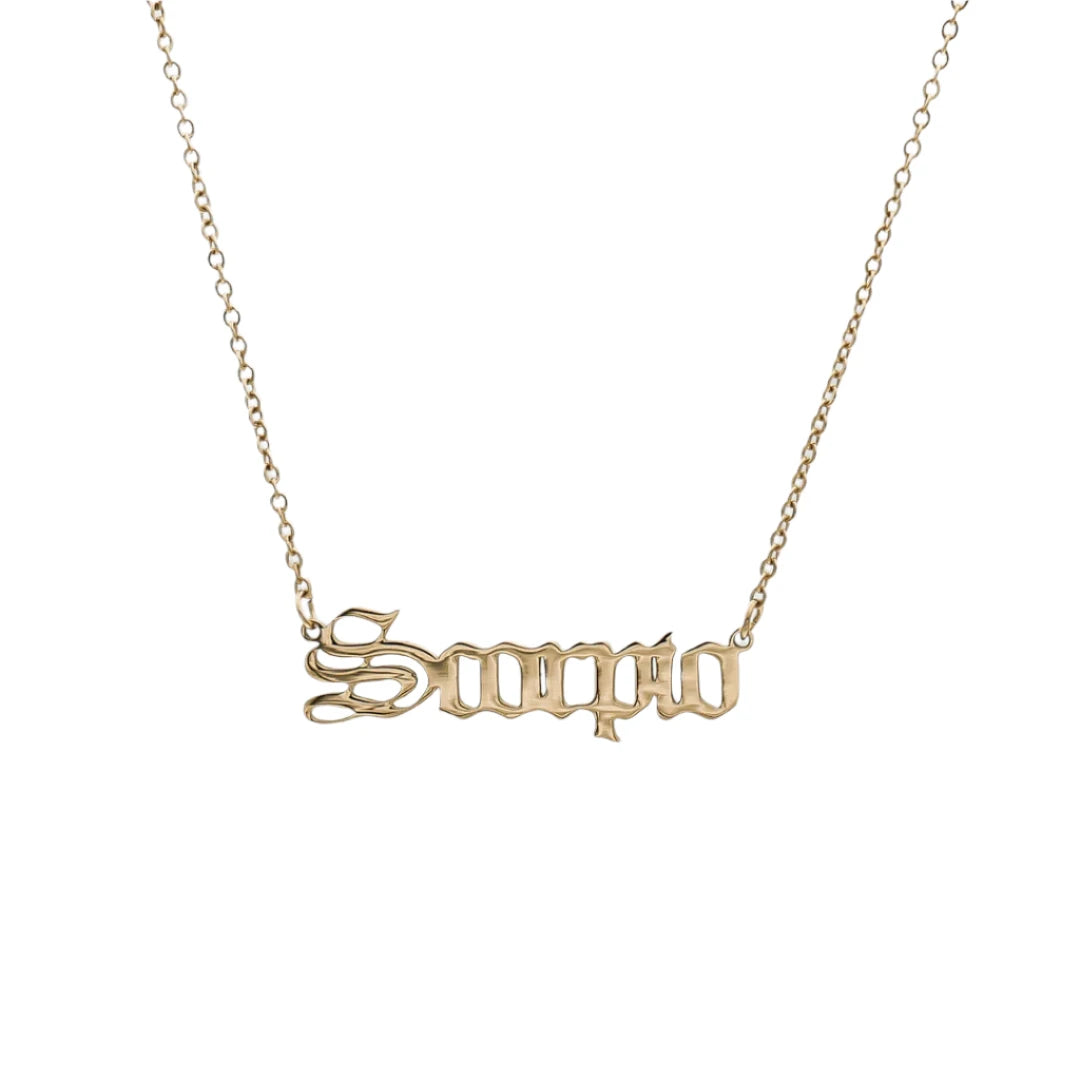 ZODIAC FONT NECKLACE