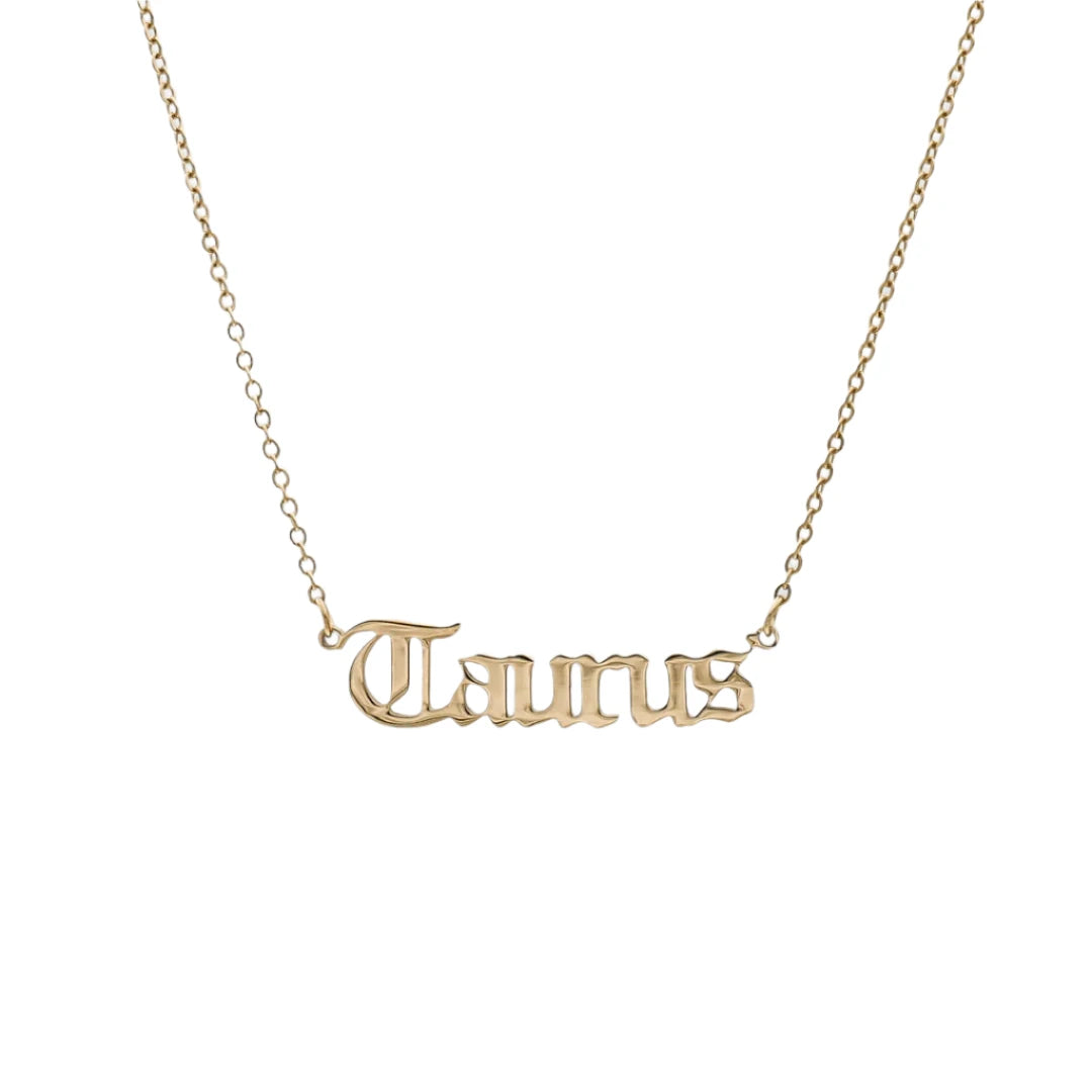 ZODIAC FONT NECKLACE