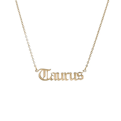 ZODIAC FONT NECKLACE