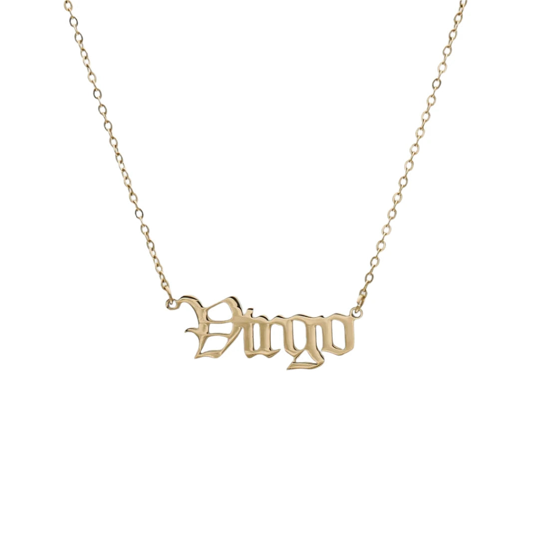 ZODIAC FONT NECKLACE