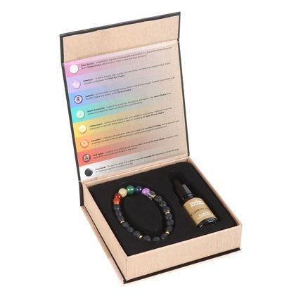 CRYSTAL ESSENTIAL OIL BRACELET SET